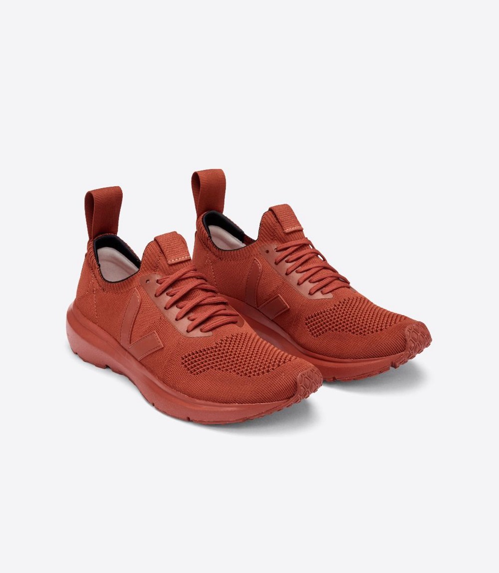 Veja Sneakers Mens - V-knit X Rick Owens - Red - 7924SFJQC